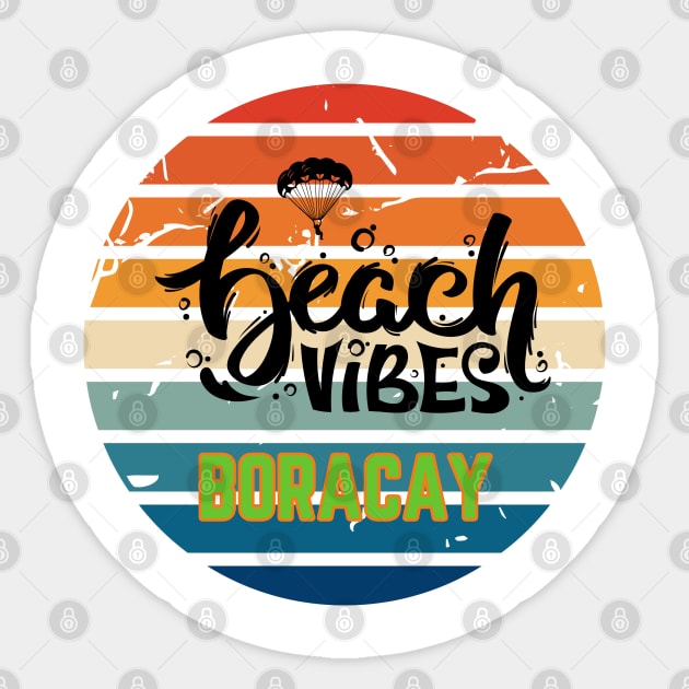 Boracay Beach Vibes Sticker by DW Arts Design
